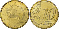 Cyprus 10 Euro Cent Brass, KM:81 -