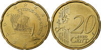 Cyprus 20 Euro Cent Brass, KM:82 -