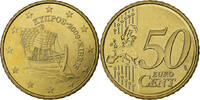 Cyprus 50 Euro Cent Brass, KM:83 -