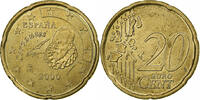 Spain 20 Euro Cent Juan Carlos I, Madrid, Brass, KM:1044 -
