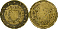 Malta 20 Euro Cent Paris, MS(60-62), Brass, KM:129 -