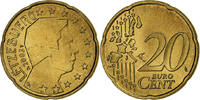 Luxembourg 20 Euro Cent Henri, Utrecht, Brass, KM:79 -