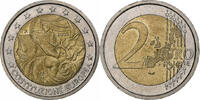 Italy 2 Euro Rome, Constitution Europeen, Bi-Metallic, KM:217 -