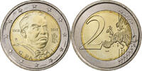 Italy 2 Euro Giovanni Pascoli, Rome, Bi-Metallic, KM:355 -