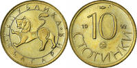 Bulgaria 10 Stotinki Nickel-brass, KM:199 -