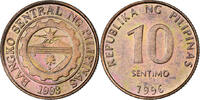 Philippines 10 Sentimos Acier plaqué cuivre, KM:270.1 -