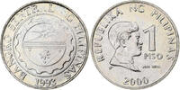 Philippines Piso Nickel plated steel, KM:269a -