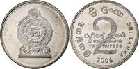 Sri Lanka 2 Rupees Nickel Clad Steel, KM:147a -