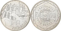 France 10 Euro Picardie, Paris, Silver, KM:1747 -