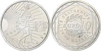 France 10 Euro Semeuse, Pessac, Silver, Gadoury:4., KM:1580 -