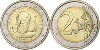 Italy 2 Euro Galileo Galilei, Bi-Metallic, KM:New -