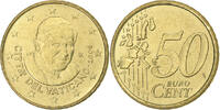 VATICAN CITY 50 Euro Cent Benedict XVI, Rome, Brass, KM:380 -