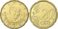VATICAN CITY 20 Euro Cent Benedict XVI, Rome, Brass, KM:379 -