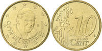VATICAN CITY 10 Euro Cent Benedict XVI, Rome, Brass, KM:378 -