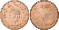 VATICAN CITY 5 Euro Cent Benedict XVI, Rome, Copper Plated Steel -