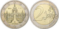 Germany 2 Euro Sachsen, Karlsruhe, Bi-Metallic, KM:New -