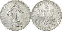France 2 Francs Semeuse, Castelsarrasin, Silver, Gadoury:532 -
