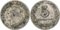 Argentina 5 Centavos Copper-Nickel Clad Steel, KM:53 -
