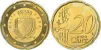 Malta 20 Euro Cent Paris, Brass, KM:129 -