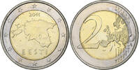 Estonia 2 Euro Vantaa, Bi-Metallic, KM:68 -