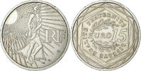 France 15 Euro Semeuse, Silver, Gadoury:EU288, KM:1535 -