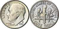 United States Dime Roosevelt Dime, Denver, Copper-Nickel Clad Copper -