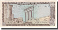 Lebanon 1 Livre Banknote, KM:61b -