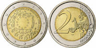 Italy 2 Euro Roma, 30 ans Drapeau européen, Bi-Metallic -