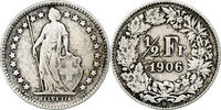 Switzerland 1/2 Franc Bern, Silver, KM:23 -