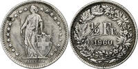 Switzerland 1/2 Franc Bern, Silver, KM:23 -