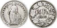 Switzerland 1/2 Franc Bern, Silver, KM:23 -
