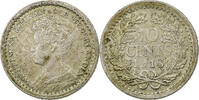 Netherlands 10 Cents Wilhelmina I, Silver, KM:145 -