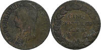 France 5 Centimes Dupré, Metz, Bronze, Le Franc:F.115 -