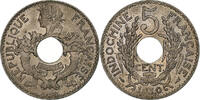French Indo-China 5 Cents FRENCH INDO-CHINA, Paris, Copper-nickel, KM:18 -