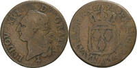 France Sol Louis XVI, Paris, Copper, Gadoury:350, KM:578.1 -