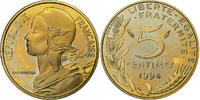 France 5 Centimes Marianne, Paris, BE, Aluminum-Bronze -