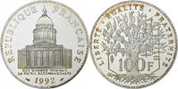 France 100 Francs Panthéon, Paris, BE, Silver, Gadoury:898a -