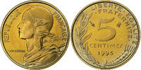 France 5 Centimes Marianne, Paris, Proof / BE, Aluminum-Bronze -