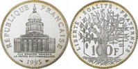 France 100 Francs Panthéon, Paris, Proof, Silver -