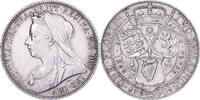 Florin, Two Shillings 1900 London Großbritannien Victoria, London, Silber, SS+ SS+
