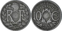 France 10 Centimes Lindauer, Poissy, Non trouée, Copper-nickel -