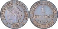 France 1 Centime Cérès, Paris, Bronze, Gadoury:88 -