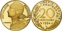 France 20 Centimes Marianne, Paris, Série BE / Proof, Aluminum-Bronze -