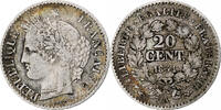 France 20 Centimes Cérès, Paris, Silver, Gadoury:303 -