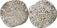France Double Parisis Charles IV, Billon, Duplessy:244b -