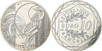 France 10 Euro Coq, MDP, Silver -