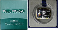 France 10 Euro Pablo Picasso, Proof, MDP, Silver -