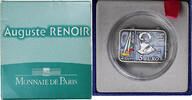France 5 Euro Auguste Renoir, Proof, MDP, Silver -