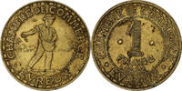 France 1 Franc Chambre de commerce d'Evreux, Brass -