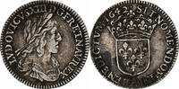 France 1/12 Ecu, 2ème poinçon de Warin Louis XIII, Paris, Silver -